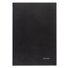 Книга учета 96 л., клетка, твердая, бумвинил, блок офсет, А4 200&times;290 мм, BRAUBERG, черная, 130223