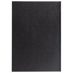 Книга учета 144 л., клетка, твердая, бумвинил, офсет, наклейка, А4 200&times;290 мм, BRAUBERG, черный,130225