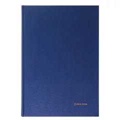 Книга учета 144 л., линия, твердая, бумвинил, блок офсет, А4 200&times;290 мм, BRAUBERG, синий, 130227