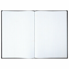 Книга учета 96 л., клетка, твердая, бумвинил, офсет, наклейка, А4 (200&times;290 мм), BRAUBERG, черная, 130278