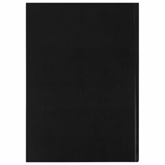 Книга учета 96 л., клетка, твердая, бумвинил, офсет, наклейка, А4 (200&times;290 мм), BRAUBERG, черная, 130278
