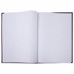Книга учета 96 л., клетка, твердая, бумвинил, офсет, наклейка, А4 (200&times;290 мм), BRAUBERG, бордовая, 130279