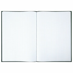 Книга учета 96 л., клетка, твердая, бумвинил, офсет, наклейка, А4 (200&times;290 мм), BRAUBERG, зеленая, 130280