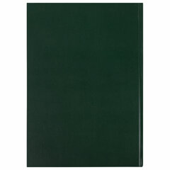 Книга учета 96 л., клетка, твердая, бумвинил, офсет, наклейка, А4 (200&times;290 мм), BRAUBERG, зеленая, 130280