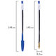 Ручка шариковая BIC "Cristal", СИНЯЯ, корпус прозрачный, узел 1 мм, линия письма 0,32 мм, 847898/528921