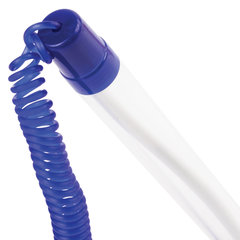 Ручка шариковая настольная BRAUBERG &laquo;Стенд-Пен&raquo;, СИНЯЯ, пружинка, корпус синий, линия 0,5 мм, 140195