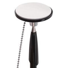 Ручка шариковая настольная BRAUBERG &laquo;Стенд-Пен Блэк1&raquo;, СИНЯЯ, цепочка, корпус черный, линия письма 0,5 мм, 140889