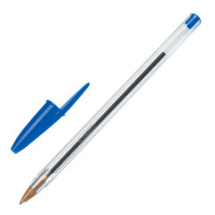 Ручки шариковые BIC &laquo;Cristal Original&raquo;, НАБОР 4 шт., СИНИЕ, узел 1 мм, линия 0,32 мм, пакет, 8308601