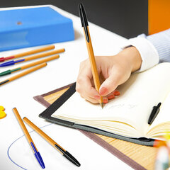 Ручки шариковые BIC &laquo;Orange Original&raquo;, НАБОР 4 ЦВЕТА, узел 0,8 мм, линия 0,3 мм, пакет, 8308541/<wbr/>516337