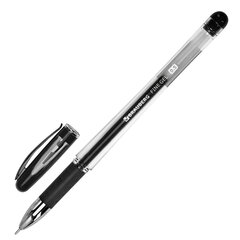 Изображение товара Гелевая ручка BRAUBERG Geller черная с резиновым держателем 0,5 мм