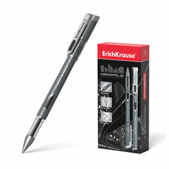 Ручка гелевая ERICH KRAUSE &laquo;Megapolis Gel&raquo;, ЧЕРНАЯ, корпус с печатью, узел 0,5 мм, линия письма 0,4 мм, 93