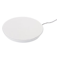 Ручка шариковая настольная BRAUBERG &laquo;Стенд-Пен Уайт2&raquo;, СИНЯЯ, цепочка, корпус белый, линия письма 0,5 мм, 141348