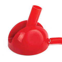 Ручка шариковая настольная BRAUBERG &laquo;Стенд-Пен&raquo;, СИНЯЯ, пружинка, корпус красный, линия письма 0,5 мм, 141349