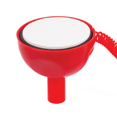 Ручка шариковая настольная BRAUBERG &laquo;Стенд-Пен&raquo;, СИНЯЯ, пружинка, корпус красный, линия письма 0,5 мм, 141349