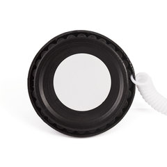 Ручка шариковая настольная BRAUBERG &laquo;Стенд-Пен&raquo;, СИНЯЯ, пружинка, корпус белый/<wbr/>синий, линия письма 0,5 мм, 141353