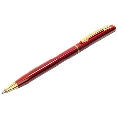 Ручка подарочная шариковая BRAUBERG &laquo;Slim Burgundy&raquo;, корпус бордо, узел 1 мм, линия письма 0,7 мм, синяя, 141403