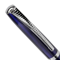 Ручка подарочная шариковая BRAUBERG &laquo;Cayman Blue&raquo;, корпус синий, узел 1 мм, линия письма 0,7 мм, синяя, 141409
