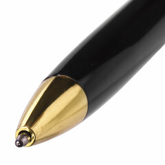 Ручка подарочная шариковая BRAUBERG &laquo;De Luxe Black&raquo;, корпус черный, узел 1 мм, линия письма 0,7 мм, синяя, 141411