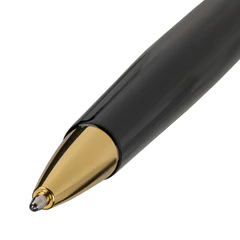 Ручка подарочная шариковая BRAUBERG &laquo;Perfect Black&raquo;, корпус черный, узел 1 мм, линия письма 0,7 мм, синяя, 141416