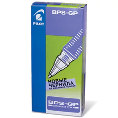 Ручка шариковая масляная с грипом PILOT &laquo;BPS-GP&raquo;, СИНЯЯ, корпус прозрачный, узел 0,5 мм, линия письма 0,18 мм, BPS-GP-EF