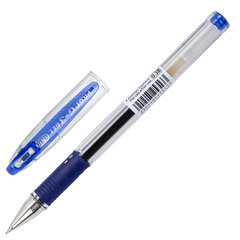 Ручка гелевая PILOT &laquo;G-3&raquo;, корпус прозрачный, узел 0,38 мм, линия 0,2 мм, резиновый упор, синяя