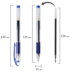 Ручка гелевая PILOT &laquo;G-3&raquo;, корпус прозрачный, узел 0,38 мм, линия 0,2 мм, резиновый упор, синяя