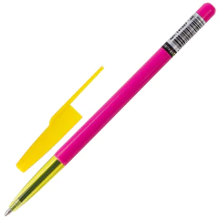 Ручка шариковая BRAUBERG &laquo;Color&raquo;, СИНЯЯ, корпус ассорти, узел 1 мм, линия письма 0,5 мм, 141507