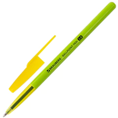 Ручка шариковая BRAUBERG &laquo;Color&raquo;, СИНЯЯ, корпус ассорти, узел 1 мм, линия письма 0,5 мм, 141507