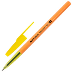 Ручка шариковая BRAUBERG &laquo;Color&raquo;, СИНЯЯ, корпус ассорти, узел 1 мм, линия письма 0,5 мм, 141507