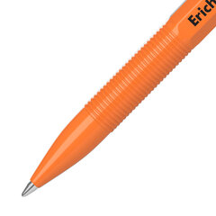 Ручка шариковая ERICH KRAUSE "R-301 Orange", СИНЯЯ, корпус оранжевый, узел 0,7 мм, линия письма 0,35 мм, 43194