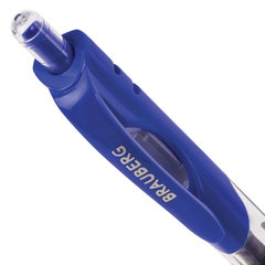 Ручка гелевая автоматическая с грипом BRAUBERG &laquo;Black Jack&raquo;, СИНЯЯ, трехгранная, узел 0,7 мм, линия письма 0,5 мм, 141551