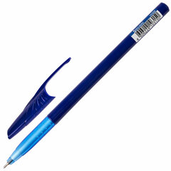 Ручка шариковая масляная BRAUBERG &laquo;Oil Base&raquo;, СИНЯЯ, корпус синий, узел 0,7 мм, линия письма 0,35 мм, 141634