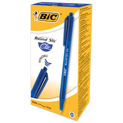 Ручка шариковая автоматическая BIC &laquo;Round Stic Clic&raquo;, СИНЯЯ, узел 1 мм, линия письма 0,32 мм, 926376