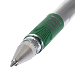 Ручка гелевая с грипом PILOT &laquo;G-1 Grip&raquo;, ЗЕЛЕНАЯ, корпус прозрачный, узел 0,5 мм, линия письма 0,3 мм