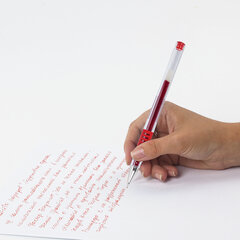 Ручка гелевая с грипом PILOT &laquo;G-1 Grip&raquo;, КРАСНАЯ, корпус прозрачный, узел 0,5 мм, линия письма 0,3 мм, BLGP-G1-5