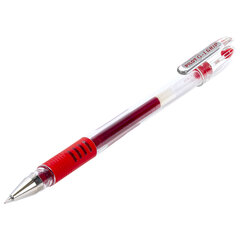 Ручка гелевая с грипом PILOT &laquo;G-1 Grip&raquo;, КРАСНАЯ, корпус прозрачный, узел 0,5 мм, линия письма 0,3 мм, BLGP-G1-5