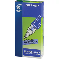 Ручка шариковая масляная с грипом PILOT &laquo;BPS-GP&raquo;, ЗЕЛЕНАЯ, корпус прозрачный, узел 0,7 мм, линия письма 0,22 мм, BPS-GP-F