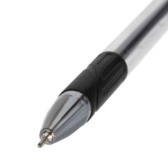 Ручка шариковая масляная с грипом BRAUBERG &laquo;Max-Oil&raquo;, ЧЕРНАЯ, игольчатый узел 0,7 мм, линия письма 0,35 мм, 142142