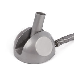 Ручка шариковая настольная BRAUBERG &laquo;Стенд-Пен&raquo;, СИНЯЯ, пружинка, корпус серебристый, линия письма 0,5 мм, 142164