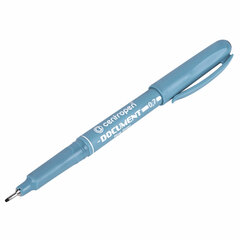 Ручка капиллярная (линер) ЧЕРНАЯ CENTROPEN &laquo;Document&raquo;, трехгранная, линия письма 0,7 мм, 2631/<wbr/>0,7