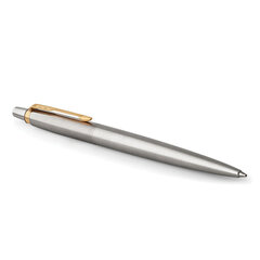 Ручка шариковая PARKER &laquo;Jotter Core Stainless Steel GT&raquo;, корпус серебро, позолота, синяя, 1953182
