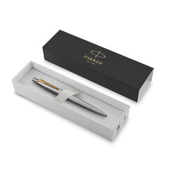 Ручка шариковая PARKER &laquo;Jotter Core Stainless Steel GT&raquo;, корпус серебро, позолота, синяя, 1953182
