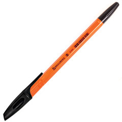 Ручка шариковая BRAUBERG &laquo;X-333 Orange&raquo;, ЧЕРНАЯ, корпус оранжевый, узел 0,7 мм, линия письма 0,35 мм, 142410