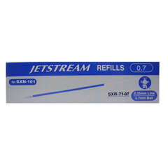 Стержень шариковый масляный UNI "JetStream", 121 мм, СИНИЙ, узел 0,7 мм, линия письма 0,35 мм