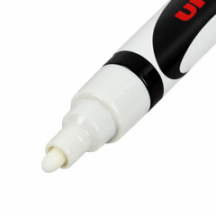 Маркер меловой UNI &laquo;Chalk&raquo;, 1,8-2,5 мм, БЕЛЫЙ, влагостираемый, для гладких поверхностей