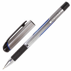 Ручка шариковая масляная с грипом BRAUBERG &laquo;Signature&raquo;, СИНЯЯ, печать, узел 0,7 мм, линия письма 0,35 мм, 142688