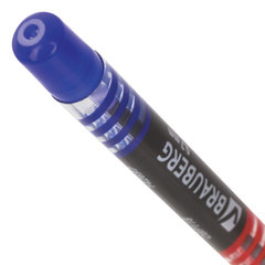 Ручка шариковая масляная с грипом BRAUBERG &laquo;Trait&raquo;, СИНЯЯ, печать, узел 0,7 мм, линия письма 0,35 мм, 142697