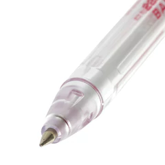 Ручка шариковая масляная PENSAN &laquo;Global-21&raquo;, КРАСНАЯ, корпус прозрачный, узел 0,5 мм, линия письма 0,3 мм, 2221
