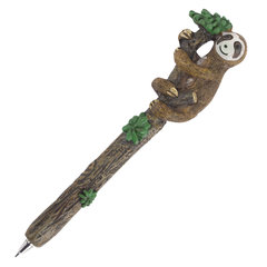 Ручка фигурная &laquo;ЛЕНИВЦЫ&raquo;, СИНЯЯ, 4 дизайна ассорти, 0,5 мм, дисплей, BRAUBERG, 142762