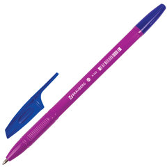 Ручка шариковая BRAUBERG &laquo;X-333&raquo; NEON SOLID, СИНЯЯ, корпус ассорти, узел 0,7 мм, линия письма 0,35 мм, 142831